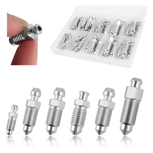 36 PCS Bleeder Valve and Brake Bleeder Screw Assortment Kit