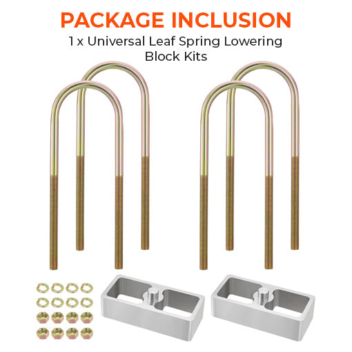 Universal Leaf Spring Lowering Block Kits