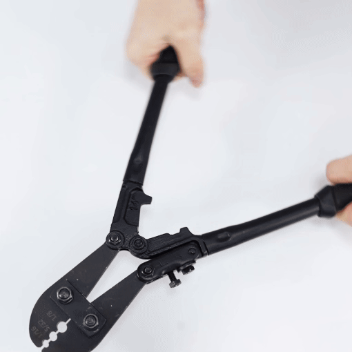 Heavy-Duty Wire Rope Swaging Crimping Tool (with Aluminum Sleeves)