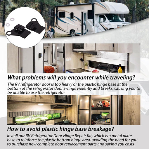 RV Refrigerator Door Hinge Replacement Kit
