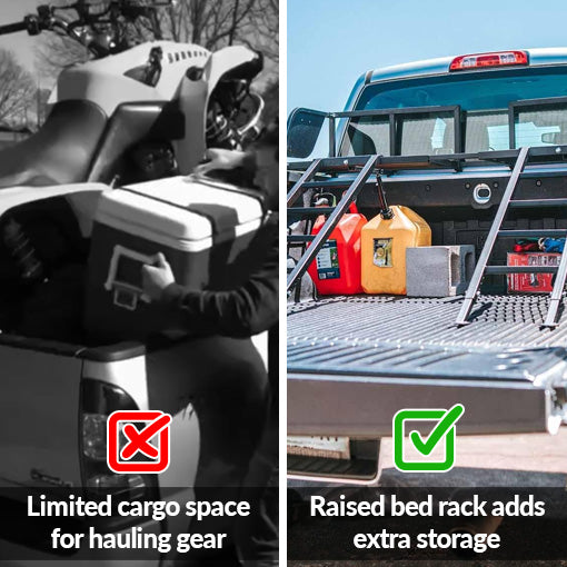 Ramps Raised ATV/UTV Truck Bed Rack
