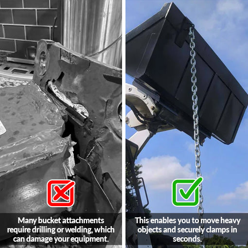 Easy Lift Tractor Bucket Attachment