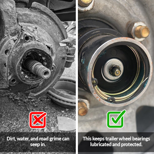 Trailer Wheel Bearing Protectors and Dust Covers