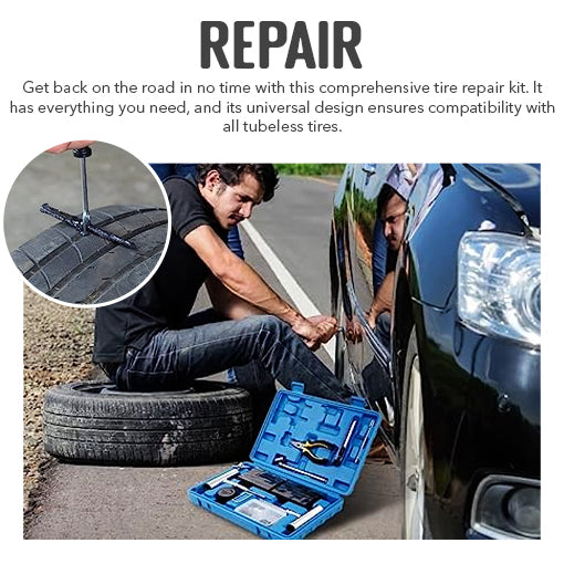 68pcs Heavy Duty Tire Plug Kit