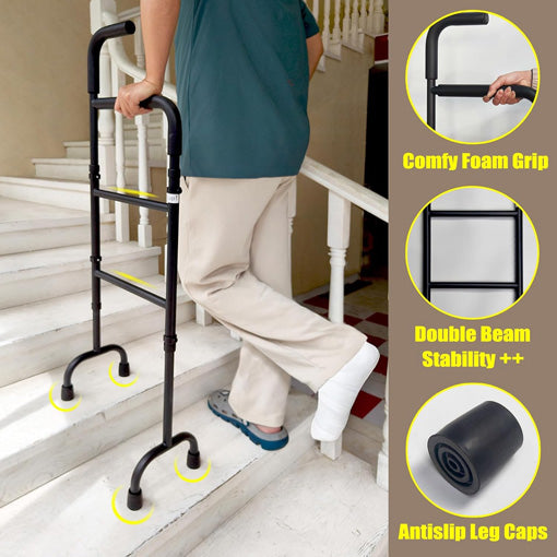 20-Level Adjustable Stair Climbing Assist Cane