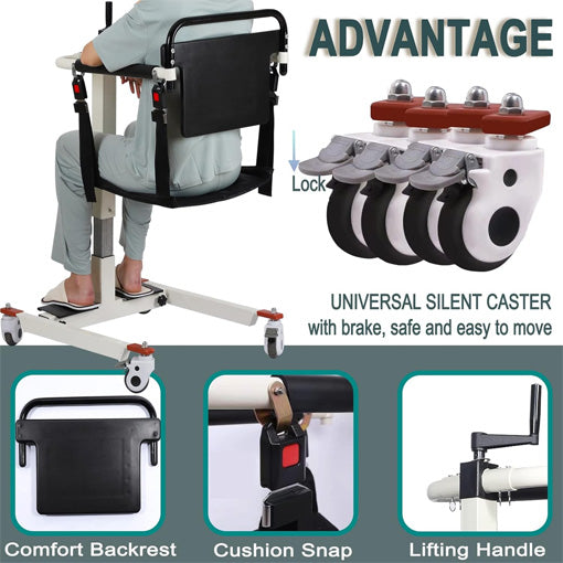 Portable Patient Lift Transfer Chair