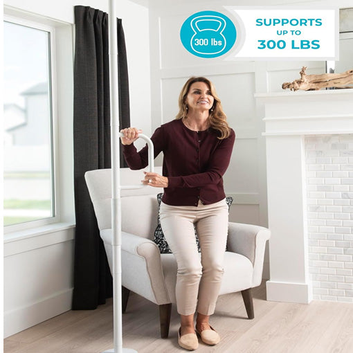 Adjustable Floor to Ceiling Shower Safety Grab Bar