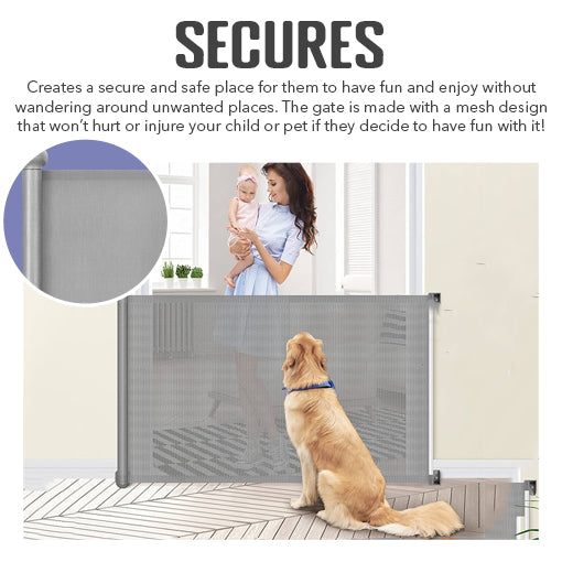 Retractable Safety Baby Gate