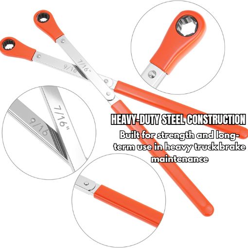 4-Piece Slack Adjusting Tool and Wrench Kit