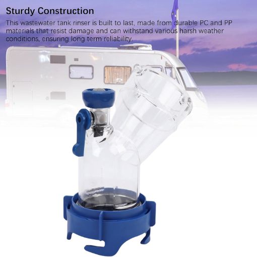 45-Degree RV Tank Rinser with Backflow Preventer