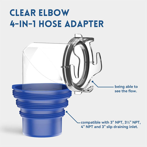 Hassle-free RV Sewer Hose 20FT with Wye Adapter Complete Kit