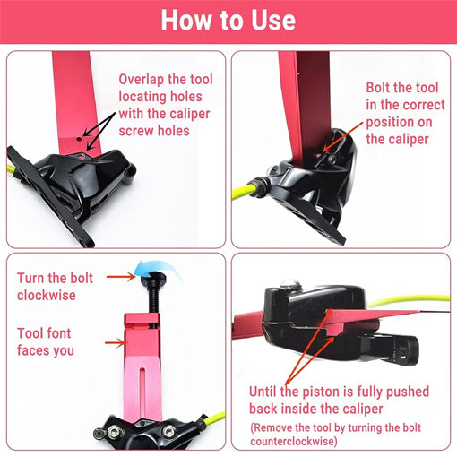 Bicycle Disc Brake Caliper Piston Press Tool