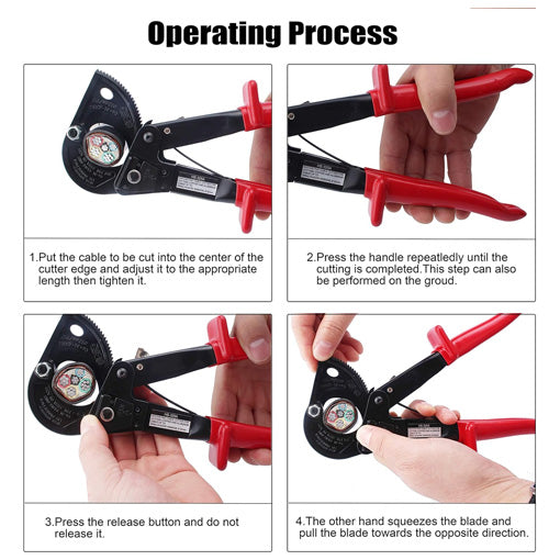 Heavy Duty Aluminum Copper Ratchet Cable Cutter