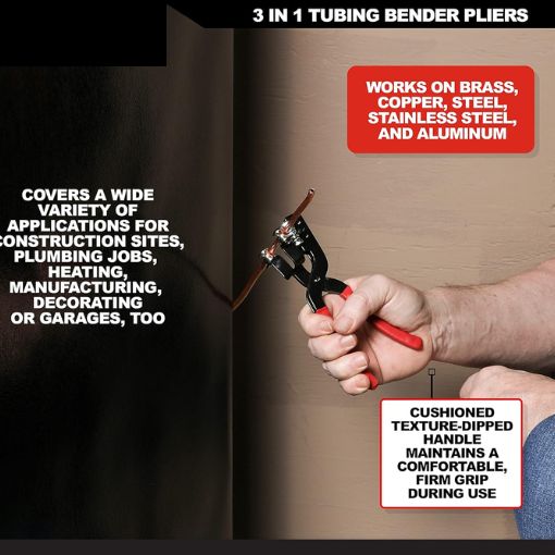 3-in-1 Small Range Tubing Bender Pliers