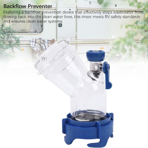 45-Degree RV Tank Rinser with Backflow Preventer