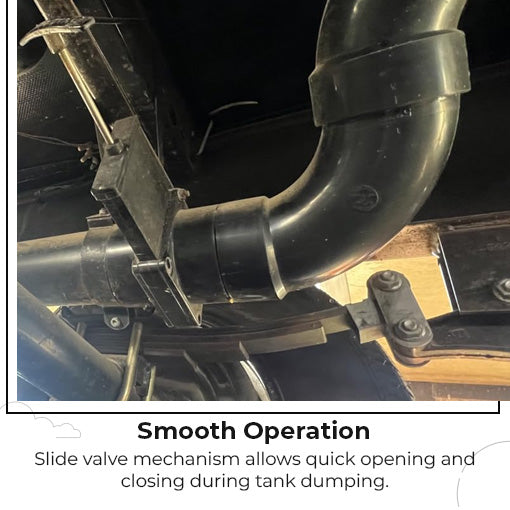 RV Replacement Waste Valve with Handle