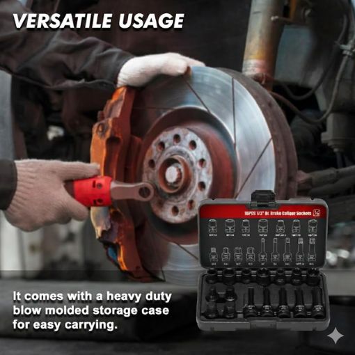 1/2" Drive Impact Brake Caliper Socket Set
