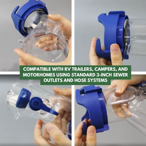 45-Degree RV Tank Rinser with Backflow Preventer