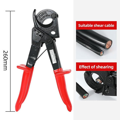 Heavy Duty Aluminum Copper Ratchet Cable Cutter