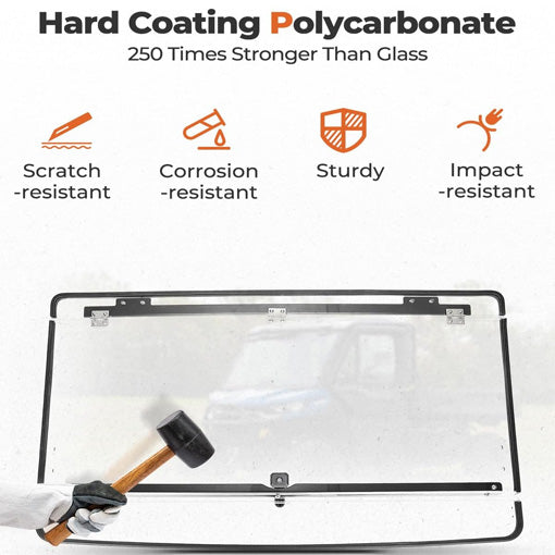 Bolt-On UTV Flip Front Windshield