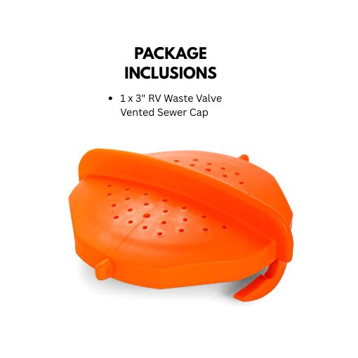 3" RV Waste Valve Vented Sewer Cap