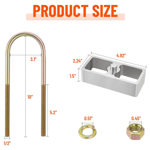 Universal Leaf Spring Lowering Block Kits
