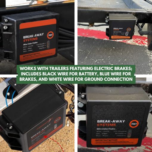 LED Test Trailer Brakes Breakaway Kit
