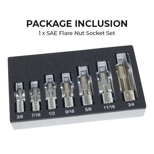 SAE Flare Nut Socket Set