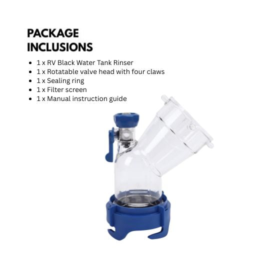 RV Black Water Tank Rinser 45-Degree Adapter