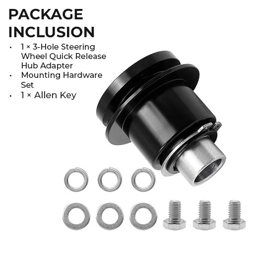 Steering Wheel Quick Release Disconnect Hub Kit