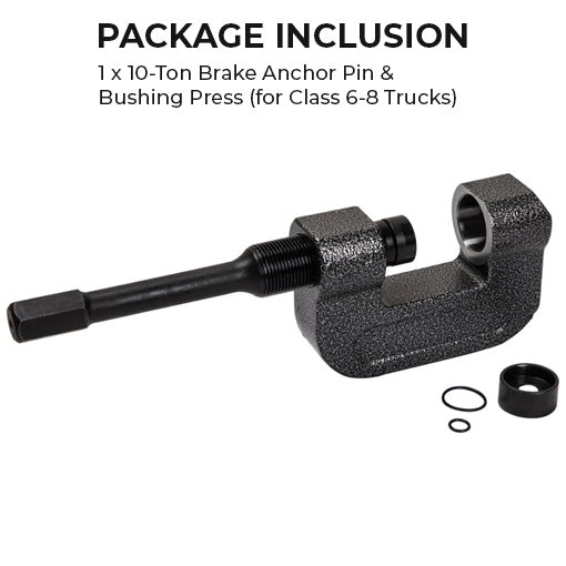 10-Ton Brake Anchor Pin & Bushing Press (for Class 6-8 Trucks)