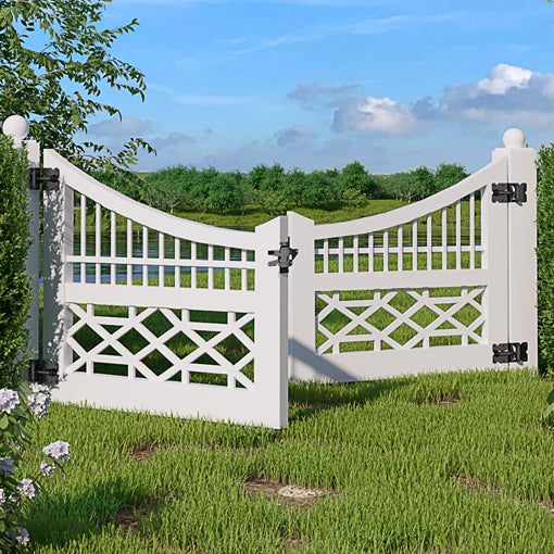 Self-Closing Gate Hinges And Latch
