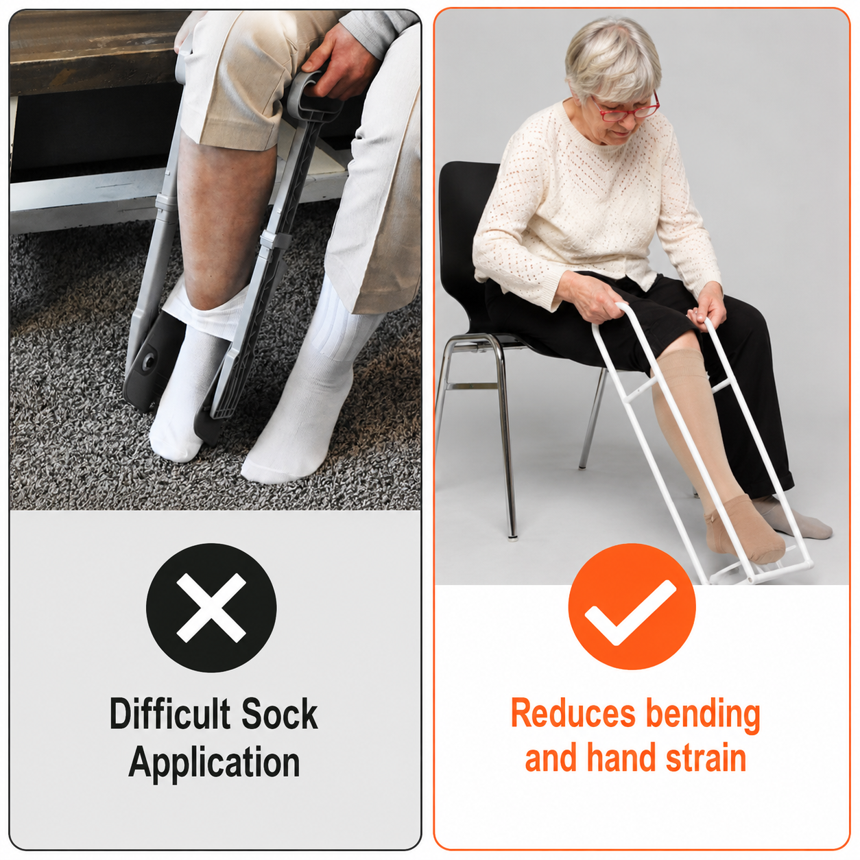 Extra-Large Compression Sock Aid Device