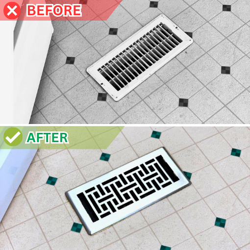 Oriental Floor Register Cover