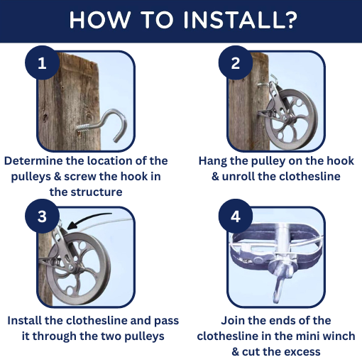 Heavy Duty Clothesline Kit