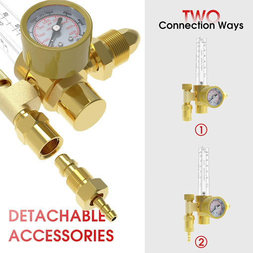 Flow Meter Gas Regulator Gauge