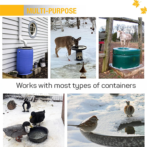 De-Icer for Livestock Containers