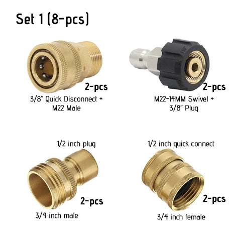 Pressure Washer Adapter Set