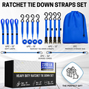 Ratchet Tie Down Straps Set