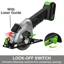 20V Cordless Circular Saw with Laser Guide