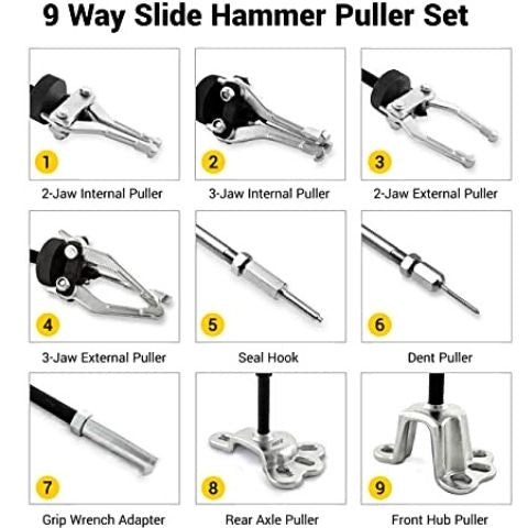 18 PCS Slide Hammer Puller Set