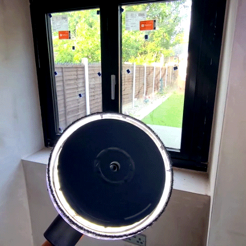 Drywall Electric Sander being used