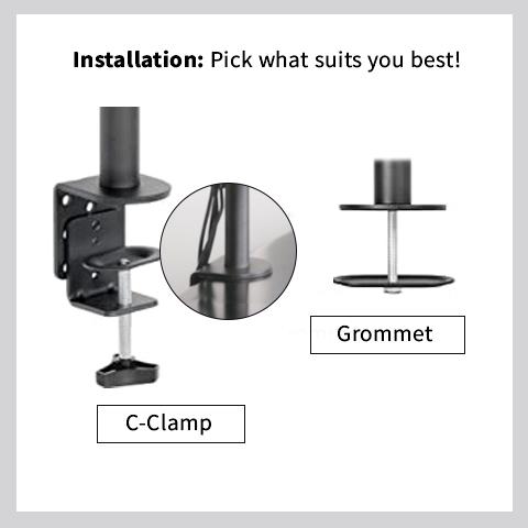 Dual Monitor Desk Mount