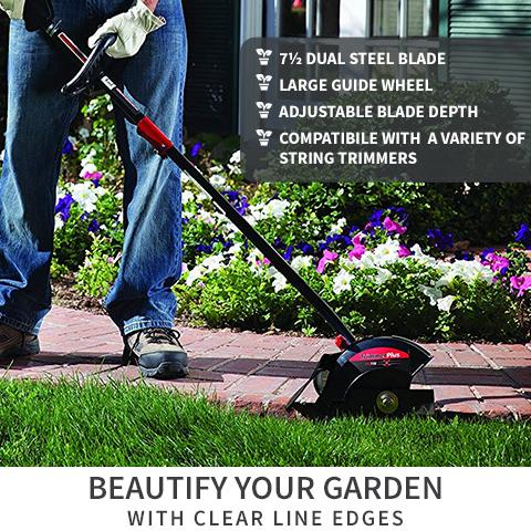 lawn mower edger attachment