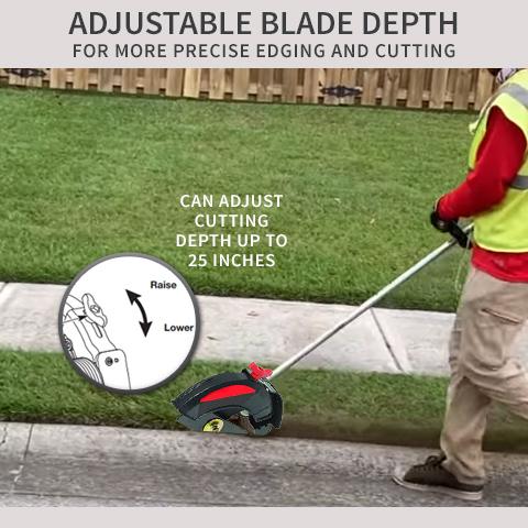 lawn mower edger attachment
