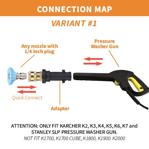 Quick Connect Power Nozzle Adapter