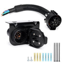 4/7 Pin Trailer Wiring Harness Connector with Mounting Bracket