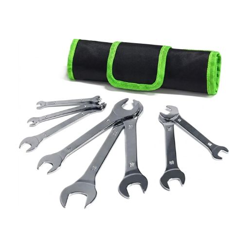 8-Piece Super-Thin Open End Wrench Set