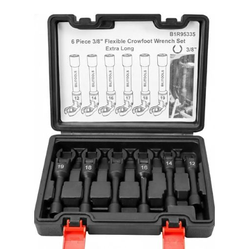 Long Flex Head Crows Foot Line Wrench Set