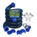 Hassle-free RV Sewer Hose 20FT with Wye Adapter Complete Kit